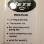 Jets card of bridge messages side 1